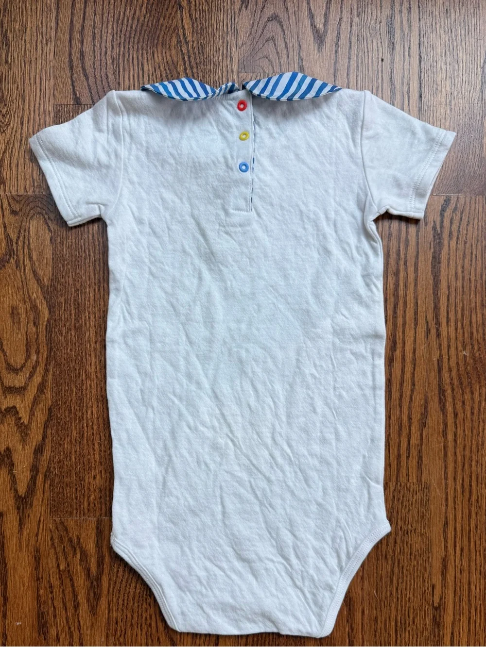 NEW Oso & Me Organic Cotton Pan Onesie Painted Stripe 24 Months